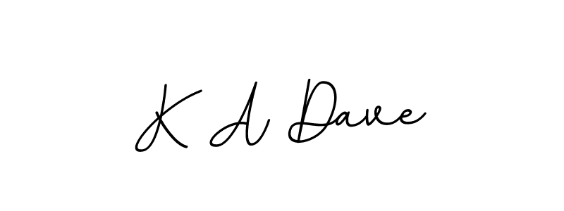 You should practise on your own different ways (BallpointsItalic-DORy9) to write your name (K A Dave) in signature. don't let someone else do it for you. K A Dave signature style 11 images and pictures png
