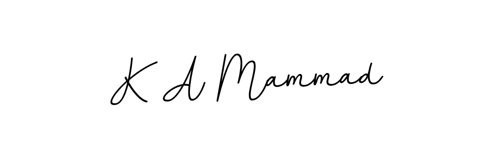 BallpointsItalic-DORy9 is a professional signature style that is perfect for those who want to add a touch of class to their signature. It is also a great choice for those who want to make their signature more unique. Get K A Mammad name to fancy signature for free. K A Mammad signature style 11 images and pictures png
