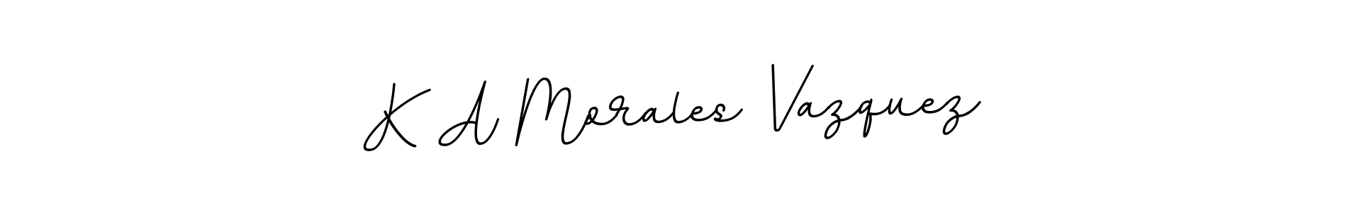 Also You can easily find your signature by using the search form. We will create K A Morales Vazquez name handwritten signature images for you free of cost using BallpointsItalic-DORy9 sign style. K A Morales Vazquez signature style 11 images and pictures png