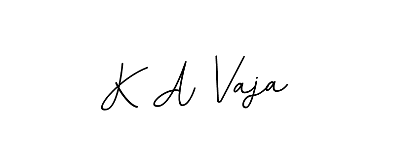 Create a beautiful signature design for name K A Vaja. With this signature (BallpointsItalic-DORy9) fonts, you can make a handwritten signature for free. K A Vaja signature style 11 images and pictures png