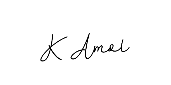 The best way (BallpointsItalic-DORy9) to make a short signature is to pick only two or three words in your name. The name K Amol include a total of six letters. For converting this name. K Amol signature style 11 images and pictures png