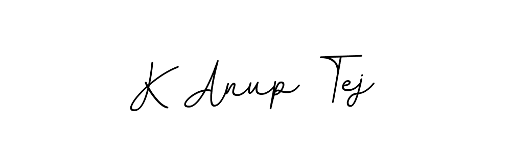 Design your own signature with our free online signature maker. With this signature software, you can create a handwritten (BallpointsItalic-DORy9) signature for name K Anup Tej. K Anup Tej signature style 11 images and pictures png