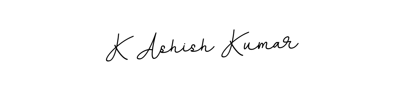 Use a signature maker to create a handwritten signature online. With this signature software, you can design (BallpointsItalic-DORy9) your own signature for name K Ashish Kumar. K Ashish Kumar signature style 11 images and pictures png