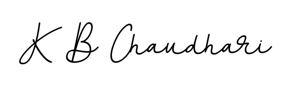 Master the art of signing with K B Chaudhari written in fluent BallpointsItalic-DORy9 script. A great template to practice and refine your handwriting. K B Chaudhari signature style 11 images and pictures png