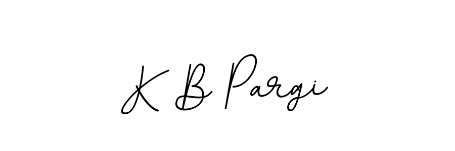 This is the best signature style for the K B Pargi name. Also you like these signature font (BallpointsItalic-DORy9). Mix name signature. K B Pargi signature style 11 images and pictures png