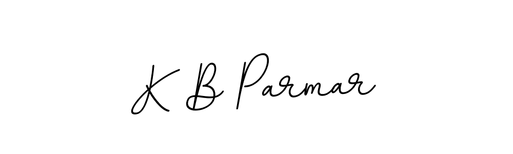 Also You can easily find your signature by using the search form. We will create K B Parmar name handwritten signature images for you free of cost using BallpointsItalic-DORy9 sign style. K B Parmar signature style 11 images and pictures png