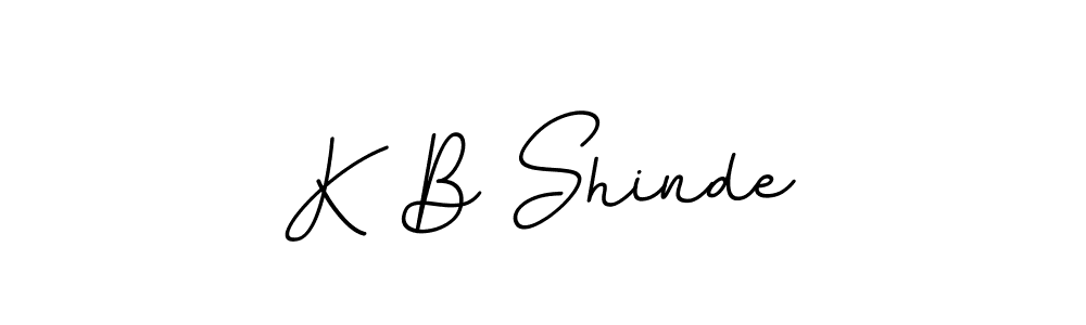 Use a signature maker to create a handwritten signature online. With this signature software, you can design (BallpointsItalic-DORy9) your own signature for name K B Shinde. K B Shinde signature style 11 images and pictures png
