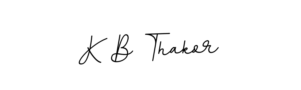 Also we have K B Thakor name is the best signature style. Create professional handwritten signature collection using BallpointsItalic-DORy9 autograph style. K B Thakor signature style 11 images and pictures png