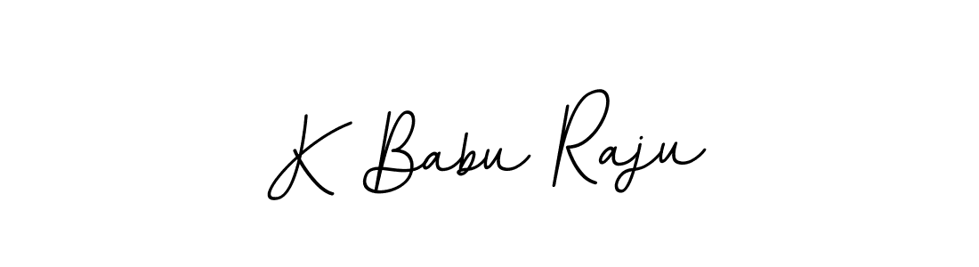 Use a signature maker to create a handwritten signature online. With this signature software, you can design (BallpointsItalic-DORy9) your own signature for name K Babu Raju. K Babu Raju signature style 11 images and pictures png