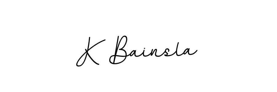 It looks lik you need a new signature style for name K Bainsla. Design unique handwritten (BallpointsItalic-DORy9) signature with our free signature maker in just a few clicks. K Bainsla signature style 11 images and pictures png