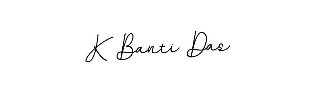 How to make K Banti Das name signature. Use BallpointsItalic-DORy9 style for creating short signs online. This is the latest handwritten sign. K Banti Das signature style 11 images and pictures png