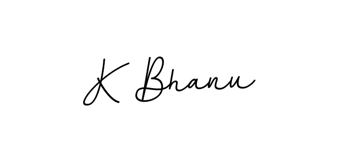 The best way (BallpointsItalic-DORy9) to make a short signature is to pick only two or three words in your name. The name K Bhanu include a total of six letters. For converting this name. K Bhanu signature style 11 images and pictures png