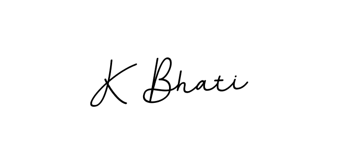 Create a beautiful signature design for name K Bhati. With this signature (BallpointsItalic-DORy9) fonts, you can make a handwritten signature for free. K Bhati signature style 11 images and pictures png