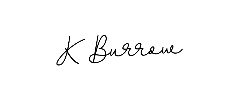 Create a beautiful signature design for name K Burrow. With this signature (BallpointsItalic-DORy9) fonts, you can make a handwritten signature for free. K Burrow signature style 11 images and pictures png