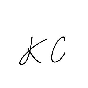 Create a beautiful signature design for name K C. With this signature (BallpointsItalic-DORy9) fonts, you can make a handwritten signature for free. K C signature style 11 images and pictures png