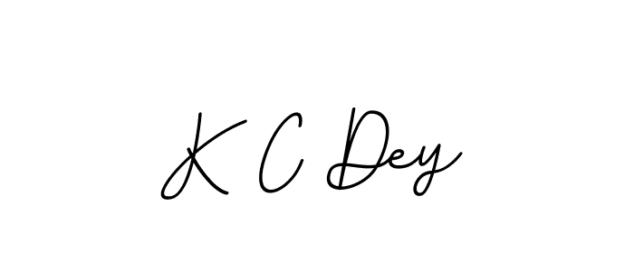 How to make K C Dey name signature. Use BallpointsItalic-DORy9 style for creating short signs online. This is the latest handwritten sign. K C Dey signature style 11 images and pictures png