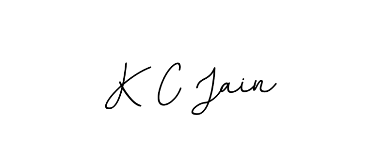 Design your own signature with our free online signature maker. With this signature software, you can create a handwritten (BallpointsItalic-DORy9) signature for name K C Jain. K C Jain signature style 11 images and pictures png