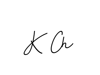 K Ch stylish signature style. Best Handwritten Sign (BallpointsItalic-DORy9) for my name. Handwritten Signature Collection Ideas for my name K Ch. K Ch signature style 11 images and pictures png