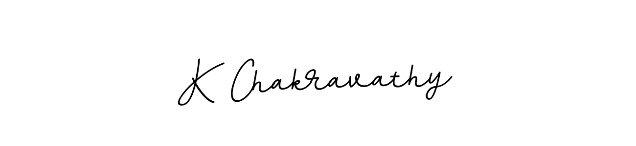 Make a beautiful signature design for name K Chakravathy. With this signature (BallpointsItalic-DORy9) style, you can create a handwritten signature for free. K Chakravathy signature style 11 images and pictures png