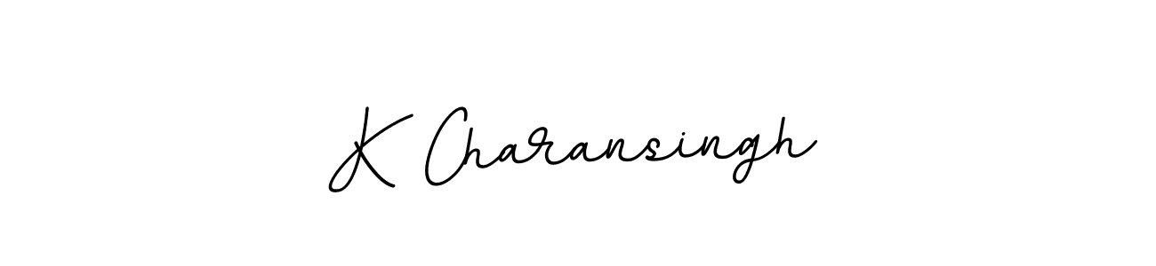 The best way (BallpointsItalic-DORy9) to make a short signature is to pick only two or three words in your name. The name K Charansingh include a total of six letters. For converting this name. K Charansingh signature style 11 images and pictures png