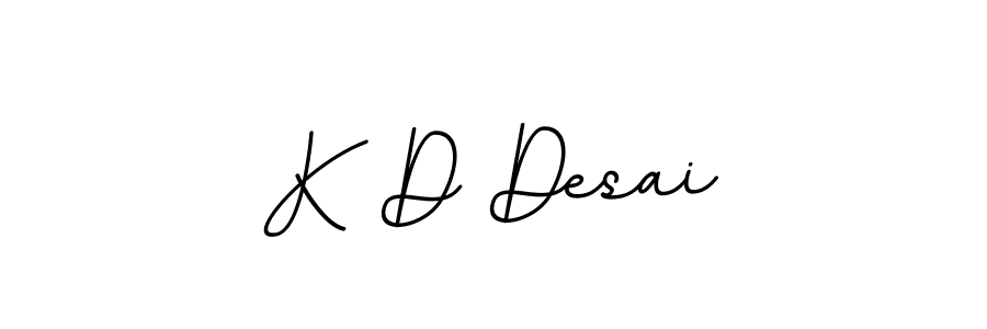 Make a beautiful signature design for name K D Desai. With this signature (BallpointsItalic-DORy9) style, you can create a handwritten signature for free. K D Desai signature style 11 images and pictures png