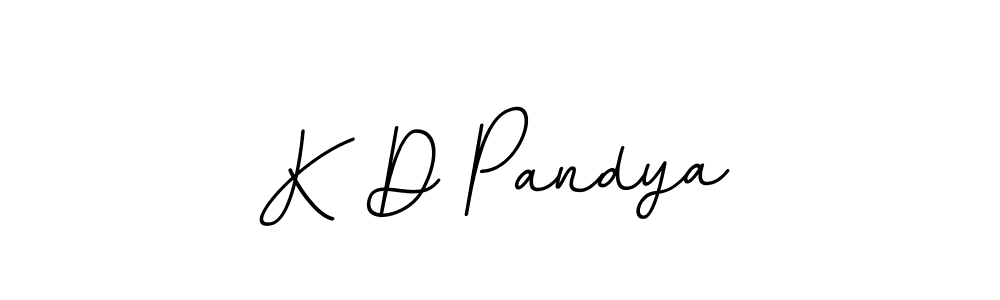 Use a signature maker to create a handwritten signature online. With this signature software, you can design (BallpointsItalic-DORy9) your own signature for name K D Pandya. K D Pandya signature style 11 images and pictures png