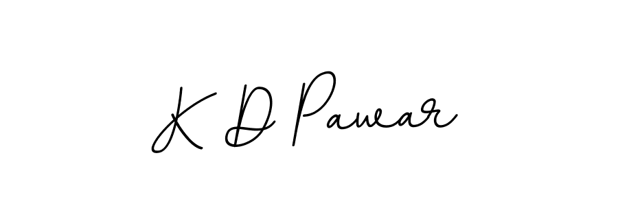 Make a beautiful signature design for name K D Pawar. With this signature (BallpointsItalic-DORy9) style, you can create a handwritten signature for free. K D Pawar signature style 11 images and pictures png