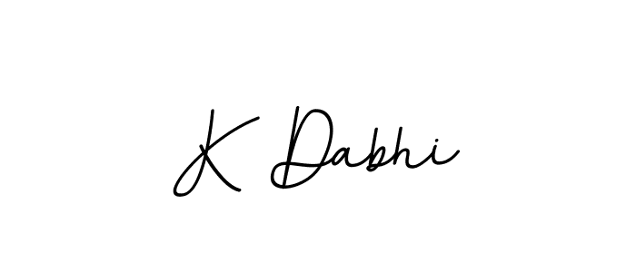 K Dabhi stylish signature style. Best Handwritten Sign (BallpointsItalic-DORy9) for my name. Handwritten Signature Collection Ideas for my name K Dabhi. K Dabhi signature style 11 images and pictures png