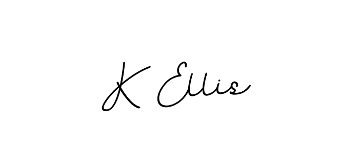 Use a signature maker to create a handwritten signature online. With this signature software, you can design (BallpointsItalic-DORy9) your own signature for name K Ellis. K Ellis signature style 11 images and pictures png