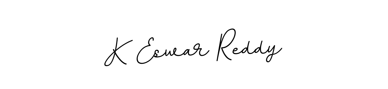 How to make K Eswar Reddy name signature. Use BallpointsItalic-DORy9 style for creating short signs online. This is the latest handwritten sign. K Eswar Reddy signature style 11 images and pictures png