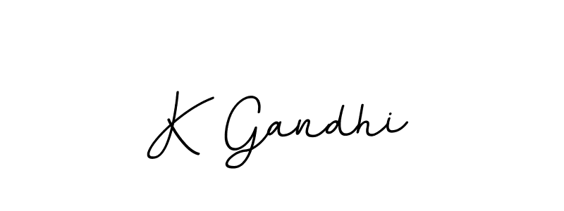 Make a beautiful signature design for name K Gandhi. With this signature (BallpointsItalic-DORy9) style, you can create a handwritten signature for free. K Gandhi signature style 11 images and pictures png