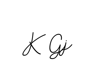 How to make K Gj name signature. Use BallpointsItalic-DORy9 style for creating short signs online. This is the latest handwritten sign. K Gj signature style 11 images and pictures png