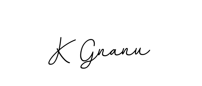 Make a beautiful signature design for name K Gnanu. With this signature (BallpointsItalic-DORy9) style, you can create a handwritten signature for free. K Gnanu signature style 11 images and pictures png