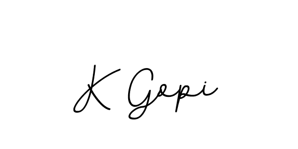 Make a beautiful signature design for name K Gopi. With this signature (BallpointsItalic-DORy9) style, you can create a handwritten signature for free. K Gopi signature style 11 images and pictures png