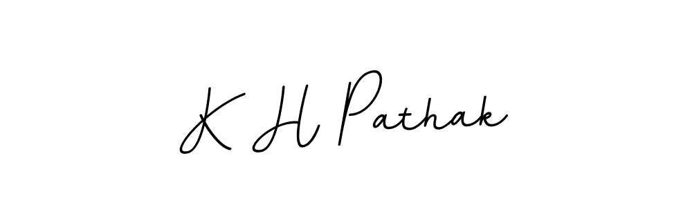 Make a beautiful signature design for name K H Pathak. Use this online signature maker to create a handwritten signature for free. K H Pathak signature style 11 images and pictures png