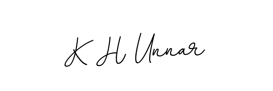 BallpointsItalic-DORy9 is a professional signature style that is perfect for those who want to add a touch of class to their signature. It is also a great choice for those who want to make their signature more unique. Get K H Unnar name to fancy signature for free. K H Unnar signature style 11 images and pictures png