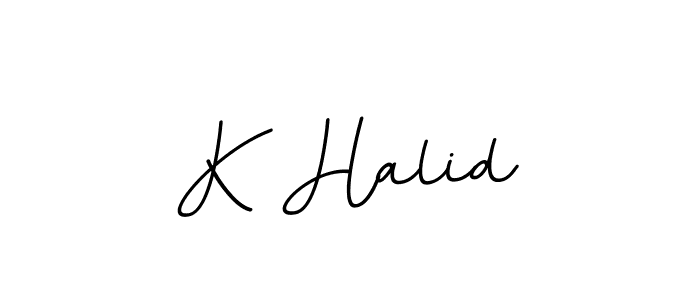 Check out images of Autograph of K Halid name. Actor K Halid Signature Style. BallpointsItalic-DORy9 is a professional sign style online. K Halid signature style 11 images and pictures png
