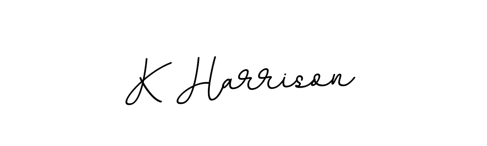 The best way (BallpointsItalic-DORy9) to make a short signature is to pick only two or three words in your name. The name K Harrison include a total of six letters. For converting this name. K Harrison signature style 11 images and pictures png