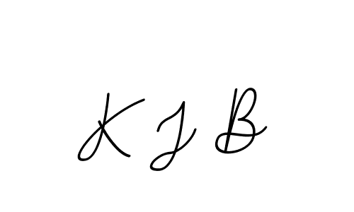 You should practise on your own different ways (BallpointsItalic-DORy9) to write your name (K J B) in signature. don't let someone else do it for you. K J B signature style 11 images and pictures png