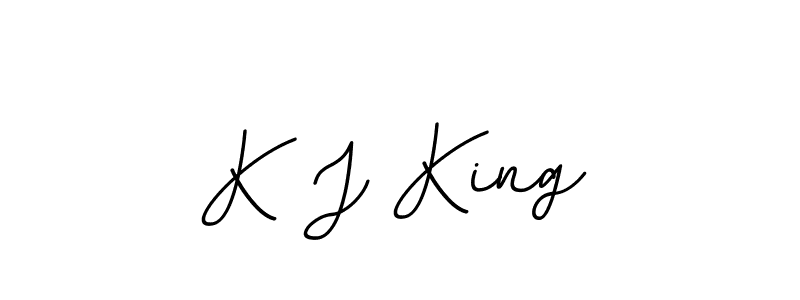 Make a beautiful signature design for name K J King. With this signature (BallpointsItalic-DORy9) style, you can create a handwritten signature for free. K J King signature style 11 images and pictures png