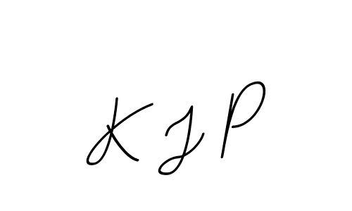 The best way (BallpointsItalic-DORy9) to make a short signature is to pick only two or three words in your name. The name K J P include a total of six letters. For converting this name. K J P signature style 11 images and pictures png