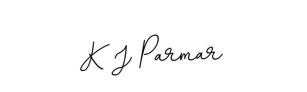 How to make K J Parmar name signature. Use BallpointsItalic-DORy9 style for creating short signs online. This is the latest handwritten sign. K J Parmar signature style 11 images and pictures png