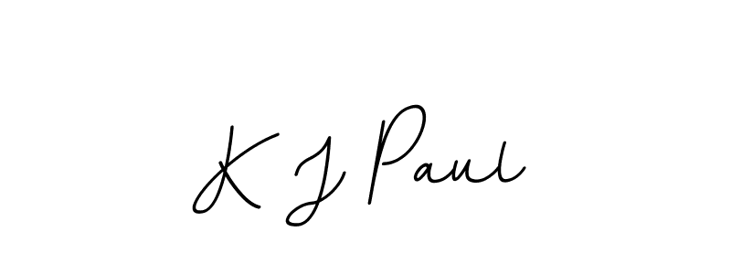 It looks lik you need a new signature style for name K J Paul. Design unique handwritten (BallpointsItalic-DORy9) signature with our free signature maker in just a few clicks. K J Paul signature style 11 images and pictures png