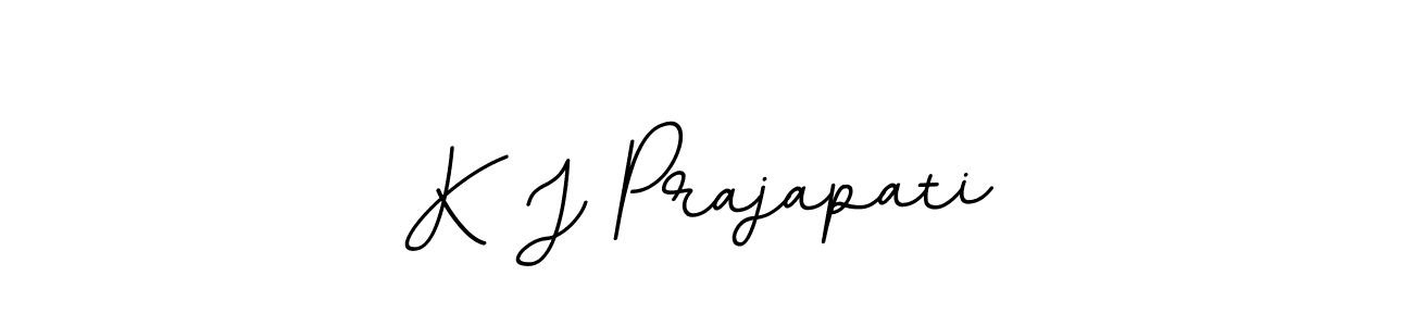 K J Prajapati stylish signature style. Best Handwritten Sign (BallpointsItalic-DORy9) for my name. Handwritten Signature Collection Ideas for my name K J Prajapati. K J Prajapati signature style 11 images and pictures png