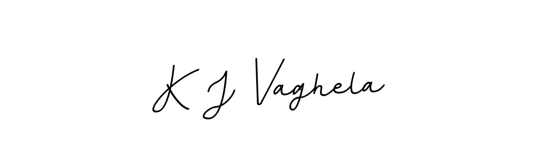 The best way (BallpointsItalic-DORy9) to make a short signature is to pick only two or three words in your name. The name K J Vaghela include a total of six letters. For converting this name. K J Vaghela signature style 11 images and pictures png