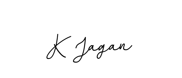 The best way (BallpointsItalic-DORy9) to make a short signature is to pick only two or three words in your name. The name K Jagan include a total of six letters. For converting this name. K Jagan signature style 11 images and pictures png