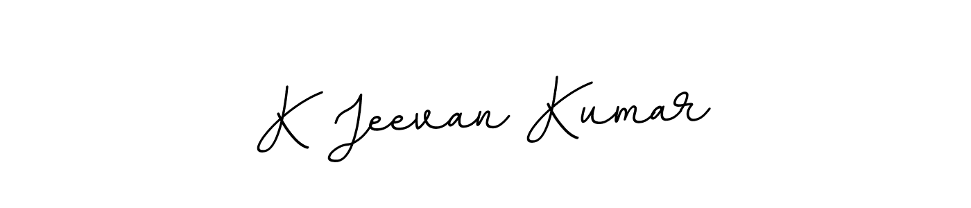 Create a beautiful signature design for name K Jeevan Kumar. With this signature (BallpointsItalic-DORy9) fonts, you can make a handwritten signature for free. K Jeevan Kumar signature style 11 images and pictures png