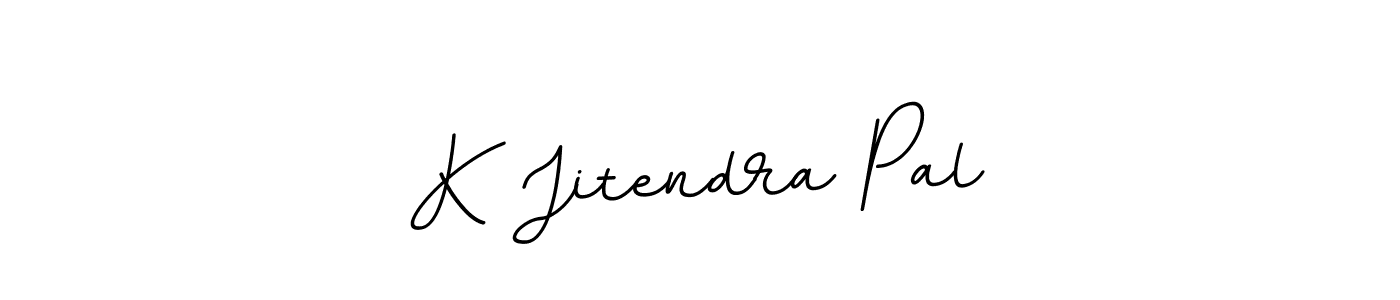 Use a signature maker to create a handwritten signature online. With this signature software, you can design (BallpointsItalic-DORy9) your own signature for name K Jitendra Pal. K Jitendra Pal signature style 11 images and pictures png