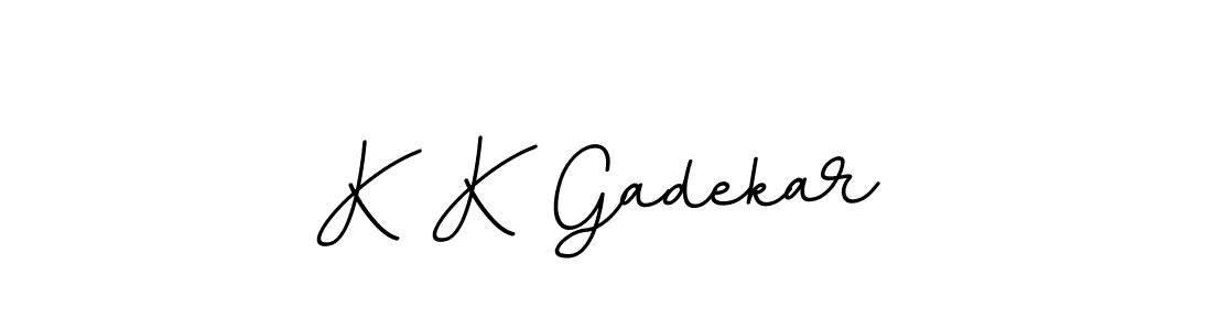 Make a beautiful signature design for name K K Gadekar. With this signature (BallpointsItalic-DORy9) style, you can create a handwritten signature for free. K K Gadekar signature style 11 images and pictures png