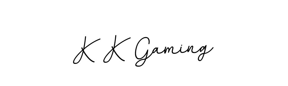 Design your own signature with our free online signature maker. With this signature software, you can create a handwritten (BallpointsItalic-DORy9) signature for name K K Gaming. K K Gaming signature style 11 images and pictures png